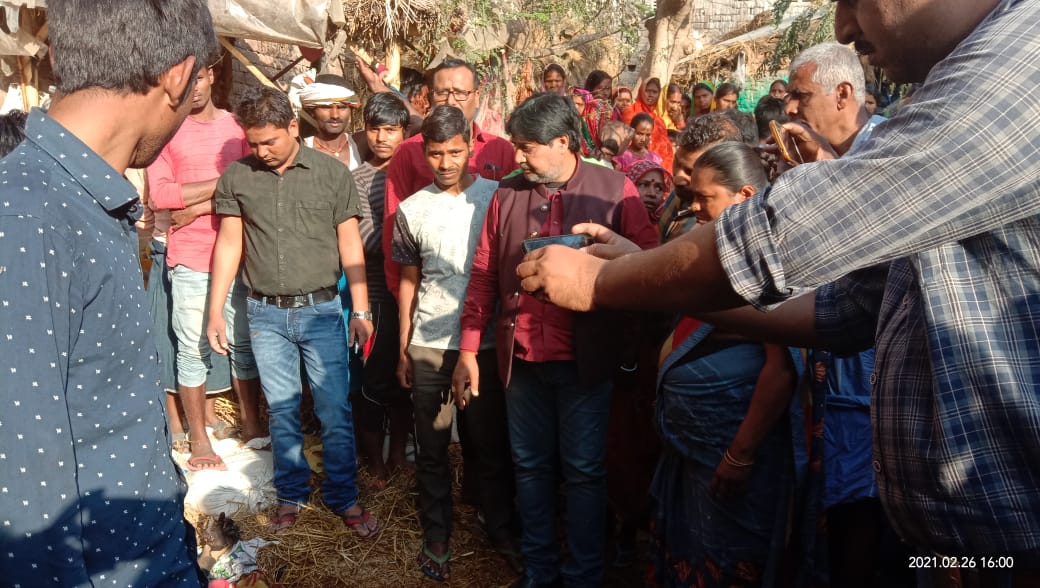 सुलतानगंज प्रखंण्ड के भीरर्खुद पंचायत के उदाडिह गांव मे आग लगने से एक वृध्द की मौत।